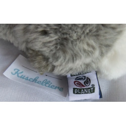 Nature Planet - Plüschtier - Hase - grau-weiß meliert - ca. 20 cm lang und ca. 13 cm hoch