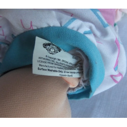 Hasbro - Cabbage Patch First Edition - Puppe mit hellen Haaren, Einteiler, Schuhe - Vintage