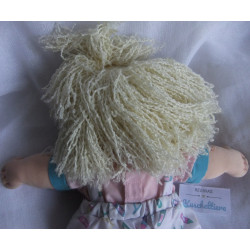Hasbro - Cabbage Patch First Edition - Puppe mit hellen Haaren, Einteiler, Schuhe - Vintage