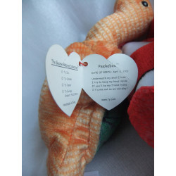 Ty - zwei Plüschtier - Vintage - Schildkröte Peekaboo und Clownfisch Jester