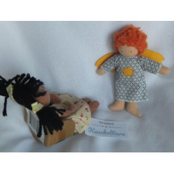Zapf Creation Stoffpüppchen Maggie Raggies und Käthe Kruse Waldorf Beschütz mich Engel rot