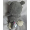 Sunkid - Plüschtier Nilpferd mit großen Glitzeraugen - grau, weiß, blau - ca. 30 cm groß - Schlenker