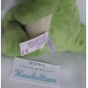 Nici - Plüschtier - Krokodil Nahla grün, weiß mit kleiner rosa Blume am Öhrchen - ca. 20 cm groß - Schlenker