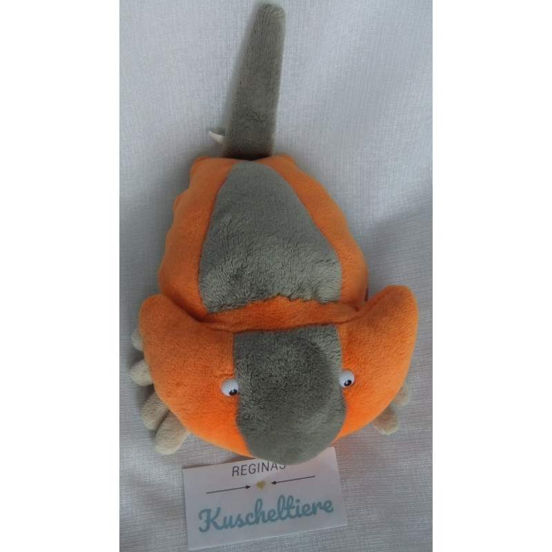 Sigikid - Plüschtier - Bayreuth Landesgartenschau 2016 - Urzeitfossilie Schuppenschubi - orange, grau - ca. 15 cm lang