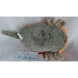 Sigikid - Plüschtier - Bayreuth Landesgartenschau 2016 - Urzeitfossilie Schuppenschubi - orange, grau - ca. 15 cm lang
