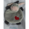 Rossmann - Babywelt - Schmusetuch - Esel grau, rosa mit rotem Herzchen - ca. 20 cm lang