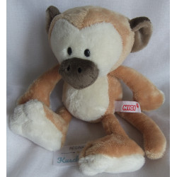 Nici - Plüschtier - Wild Friends - Affe Bubaka - Brauntöne, creme - ca. 25 cm groß - Schlenker