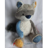 Sigikid - Kuscheltier Spieltier -Patchwork Sweety Waschbär - ca. 34 cm groß - Schlenker