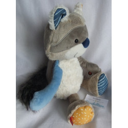 Sigikid - Kuscheltier Spieltier -Patchwork Sweety Waschbär - ca. 34 cm groß - Schlenker