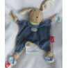Sigikid - Schmusetuch - Hund der blaue Fips mit Halstuch - braun, blau, weiß - ca. 27 cm groß
