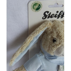 Steiff - Plüschtier - Hase Hoppel mit Halstuch - blau - ca. 20 cm groß - Schlenker