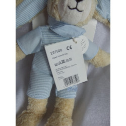 Steiff - Plüschtier - Hase Hoppel mit Halstuch - blau - ca. 20 cm groß - Schlenker
