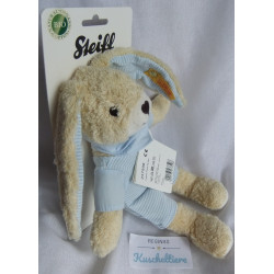 Steiff - Plüschtier - Hase Hoppel mit Halstuch - blau - ca. 20 cm groß - Schlenker