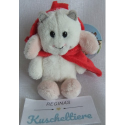 Nici - Schlüsselanhänger - Fairy Tales - Zicklein Melly - weiß, rot - ca. 10 cm  groß - Schlenker