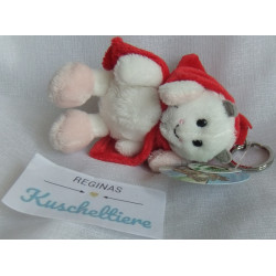 Nici - Schlüsselanhänger - Fairy Tales - Zicklein Melly - weiß, rot - ca. 10 cm  groß - Schlenker