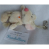 Nici - Schlüsselanhänger / Karabinerhaken - Maus Milly mit kleiner aufgestickten Blume - ca. 12 cm  groß - Schlenker