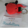 Nici - Schlüsselanhänger - Fisch Teufelsfisch -  rot, schwarz - ca. 8 cm lang und ca. 6 cm hoch