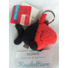 Nici - Schlüsselanhänger - Fisch Teufelsfisch -  rot, schwarz - ca. 8 cm lang und ca. 6 cm hoch