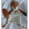 Sebra - Schmusetuch - Sparky der Fuchs - Beißecke, Schnullerband und Knisterblatt- ca. 26 cm lang