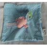 Sambro - Schmusetuch - Peppa Pig Wutz George - hellblau, rosa, bunt gestreift - ca. 27 cm x 27 cm groß