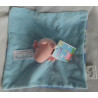 Sambro - Schmusetuch - Peppa Pig Wutz George - hellblau, rosa, bunt gestreift - ca. 27 cm x 27 cm groß