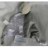 Brands Fashion GmbH - Sparkasse - Schmusetuch Bär - grau, beige, grau/ weiß gestreift