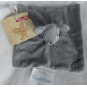 Steinbeck - Schmusetuch - Maus Lillebi - grau,  grau-weiß gestreift - ca. 21 cm x 21 cm groß