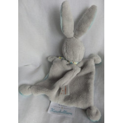 Pusblu - Schmusetuch - Hase - grau, hellblau, türkis - ca. 25 cm lang