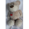 Nici - Plüschtier - Love - Bär beige, creme mit rotem Herzchen - ca. 35 cm groß - Schlenker