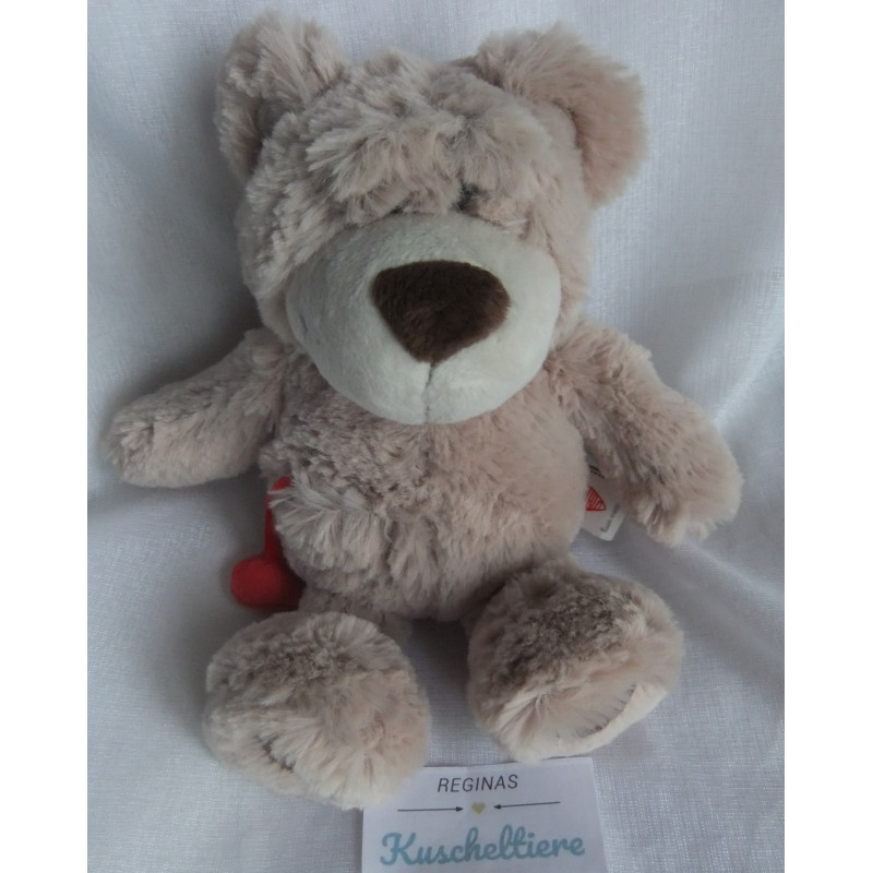 Nici - Plüschtier - Love - Bär beige mit rotem Herzchen - ca. 25 cm groß - Schlenker