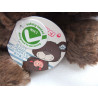 Nici - Plüschtier - Classic Bear - Bär - braun, blau-weiß gestreifte Fußsohlen - ca. 20 cm groß - liegend