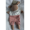 Fehn - Boutique Collection - DM - Handpuppe - Reh - rosa, braun - ca. 33 cm groß - Schlenker