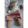 Fehn - Boutique Collection - DM - Handpuppe - Reh - rosa, braun - ca. 33 cm groß - Schlenker