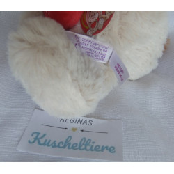 Nici - Plüschtier - Love Dog - Hund beige, braun mit rotem Herzchen Hab Dich Lieb - ca. 25 cm groß - Schlenker