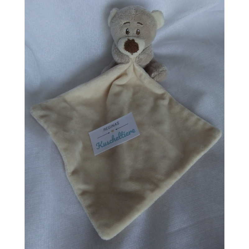 Kik - Ergee - Schmusetuch - Bär mit Schnuffeltuch - braun, vanille, beige
