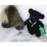 Zwei kleine Plüschtiere - Vintage - Igel Spielzeug NDR Walross Antje Brauntöne und Bax Global Bär schwarzr