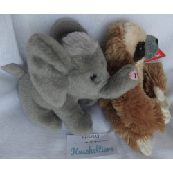 zwei Plüschtiere - Aurora Plüschtier Faultier - Wild Republic Plüschtier Elefant