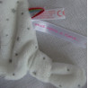 Spiegelburg - BabyGlück - Schmusetuch Einhorn weiß mit grauen Motiven, bunte Mähne - ca. 26 cm lang