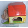 Mattel - Vintage Pound Puppies kleiner Hund (C6080) braun, beige in Hundehütte aus Karton