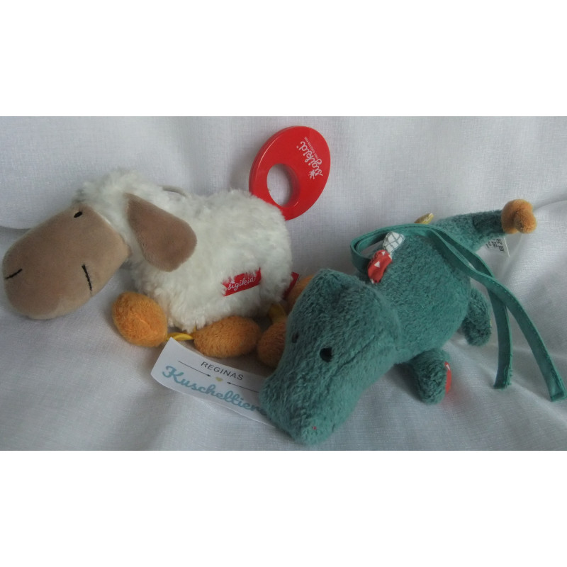 Zwei Spieluhren - Sterntaler Spieluhr Krokodil Konrad Größe S - Sigikid Spieluhr Schaf