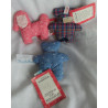 Westfalenstoffe - drei kleine bunte Rasselgreiflinge - Huhn, Frosch, Maus - aus Stoff