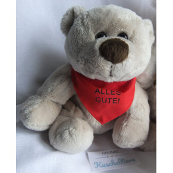 Zwei Plüschtiere - Bärchen - My baby XXXLutz Plüschtier Bär weiß mit Schal und  Frie-Play Collection Bär mit Halstuch