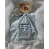 Steiff - Schmusetuch - Schlaf Gut Bär - blau-weiß gestreift, blau-weiß kariert - ca. 30 cm lang