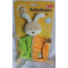 Babydream - Schmusetuch - Hase - grün, orange, hellbraun - ca. 23 cm lang