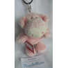 Sigikid - Schlüsselanhänger - Sweety - Schweinchen rosa, weiß mit rotem Halstuch - ca. 11 cm groß - Schlenker