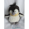 Nici - Plüschtier - Pinguin Jori schwarz, weiß mit gestreiftem Schal - ca. 15 cm groß - Schlenker