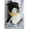 Nici - Plüschtier - Pinguin Jori schwarz, weiß mit gestreiftem Schal - ca. 15 cm groß - Schlenker