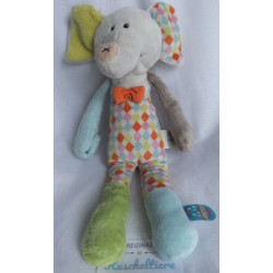 Nici - My first Nici - Plüschtier, Spieltier - Elefant Dundi - beige und bunt - ca. 33 cm groß - Schlenker