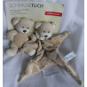 Bambia - Sunkid - Set Schmusetuch  und Rasselspieltier Bär hellbraun, creme, braun