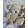 Bambia - Sunkid - Set Schmusetuch  und Rasselspieltier Bär hellbraun, creme, braun